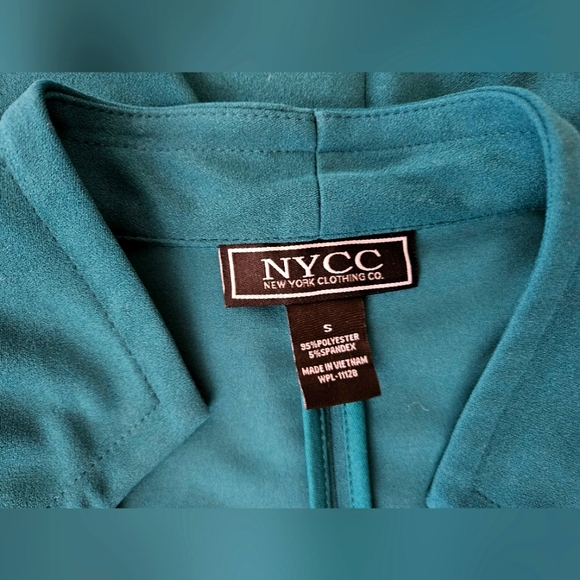 NYCC Jungle Dark Green Long Jacket Lightweight Elegant Layer Size Small - Picture 4 of 7